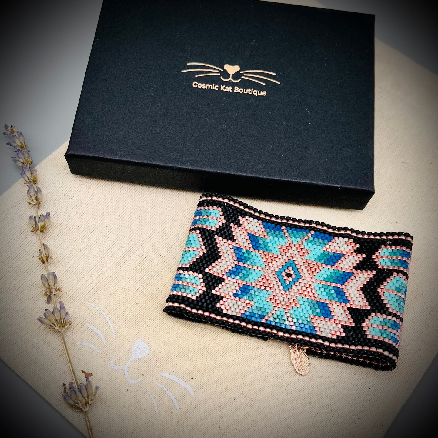 Wide Beaded Cuff, Native American Style Beaded Cuff, Wide Beaded Bracelet, Boho Bracelet, Cuff Bracelet, Navajo South Western