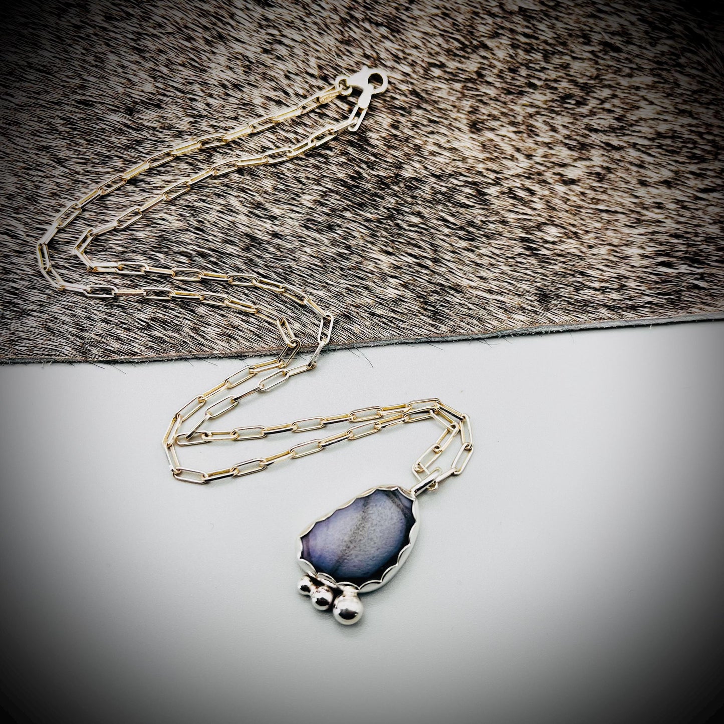 Purple Sea Glass Pendant, Sea Glass Necklace, Sea Glass and Sterling Silver Necklace, Purple Sea Glass Necklace