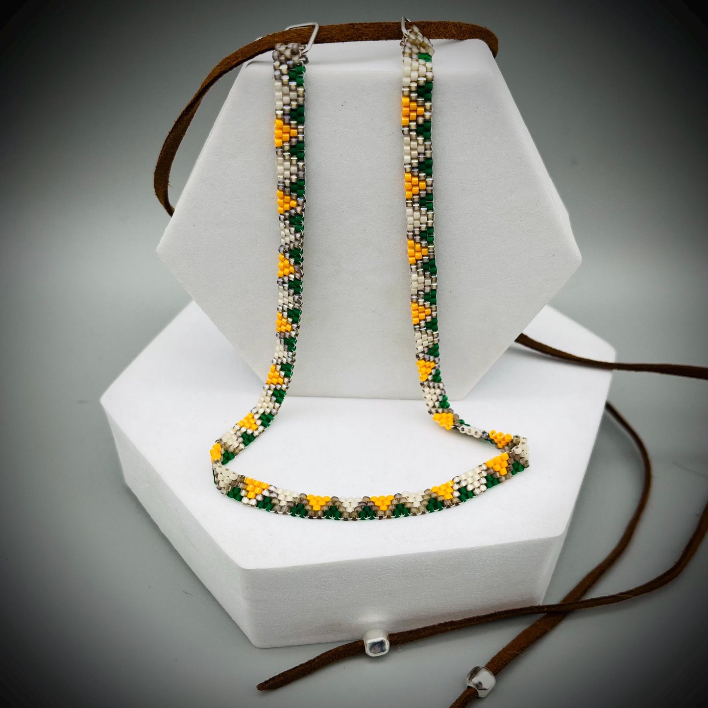 Navajo Southwestern Native American Style Beaded Choker, Beaded Choker, Boho Choker, Tribal Choker, Aztec Choker