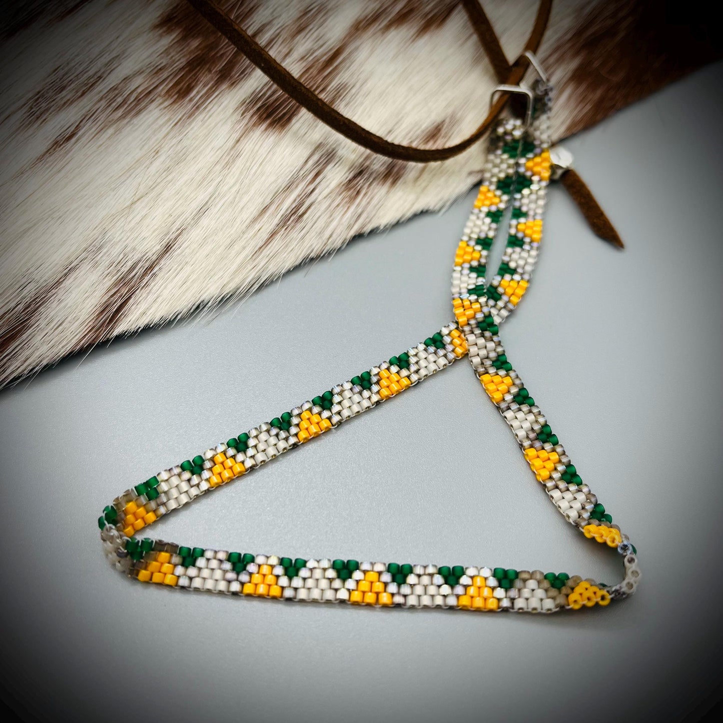 Navajo Southwestern Native American Style Beaded Choker, Beaded Choker, Boho Choker, Tribal Choker, Aztec Choker