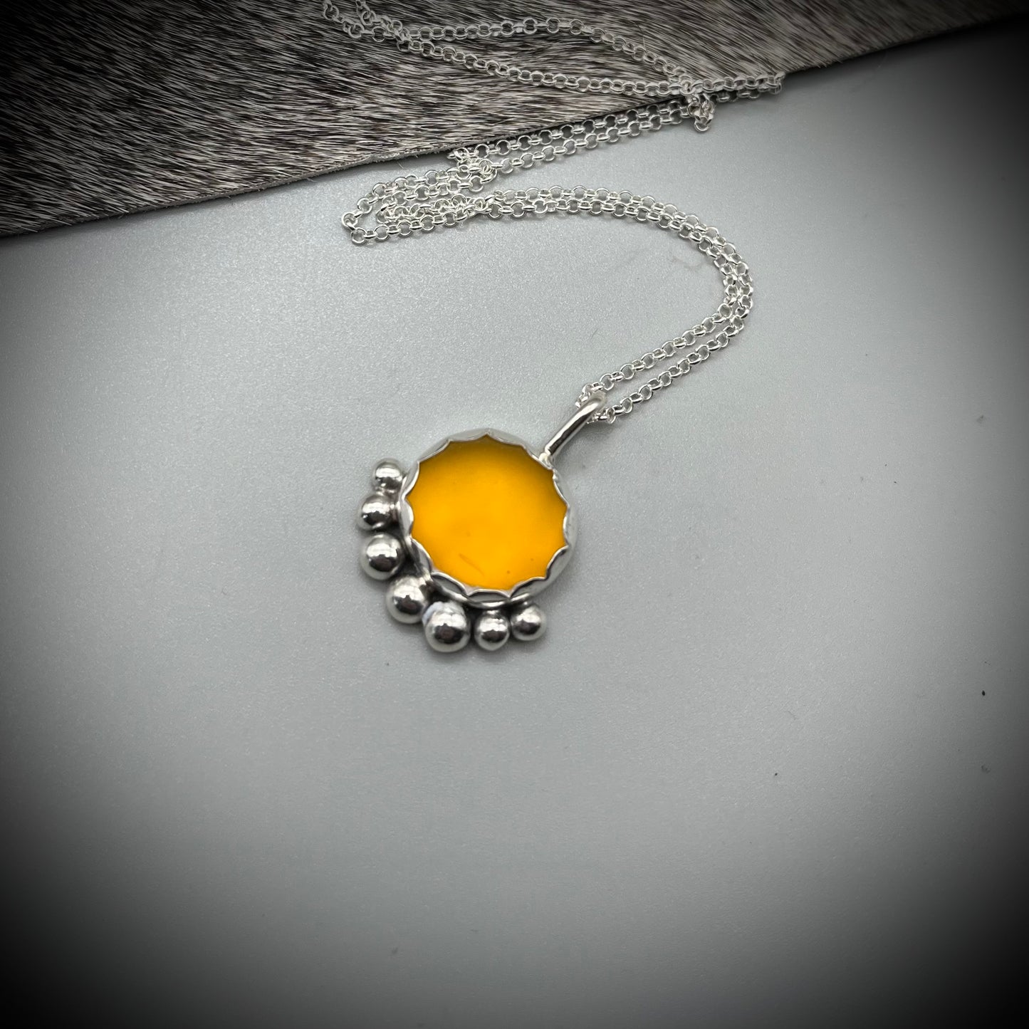 Yellow Sea Glass Pendant, Sea Glass Necklace, Sea Glass and Sterling Silver Necklace, Yellow Sea Glass Necklace, Sunshine Pendant