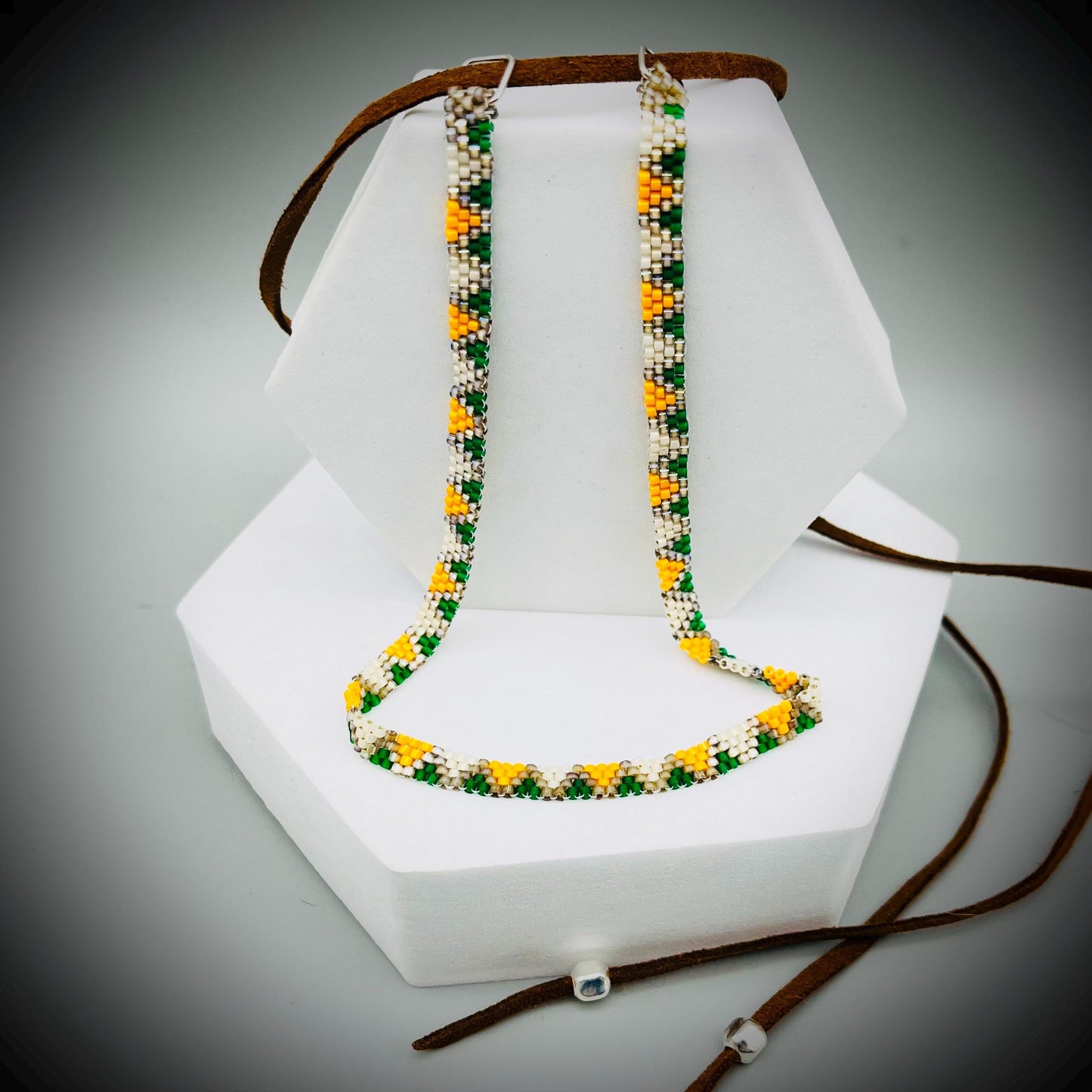 Navajo Southwestern Native American Style Beaded Choker, Beaded Choker, Boho Choker, Tribal Choker, Aztec Choker
